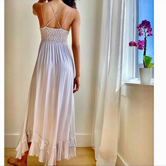 Free People ADELLA MAXI SLIP DRESS SIZE MEDIUM - Picture 4 of 12